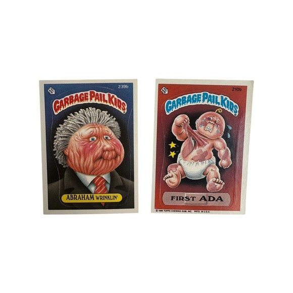 Lot of 10 Vintage Garbage Pail Kids Trading Cards Stickers 1980s Topps Mixed - Picture 14 of 16